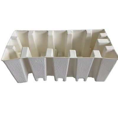Embossed Logo Moulded Pulp Packaging Recyclable Molded Fiber Packaging