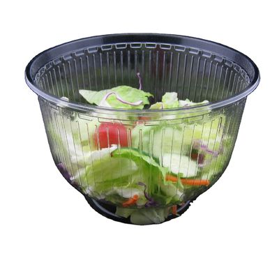 17oz OEM/ODM Clear Plastic Clamshell Packaging Disposable Salad Bowls