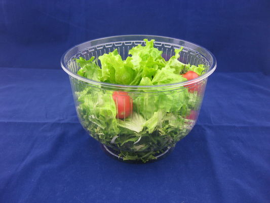 17oz OEM/ODM Clear Plastic Clamshell Packaging Disposable Salad Bowls