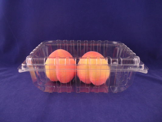 Strawberry Plastic Packaging Boxes PET Clamshell Containers