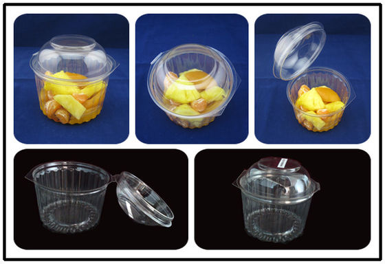 Food Grade Plastic PET Biodegradable Clamshell Food Containers 8oz 12oz 16oz